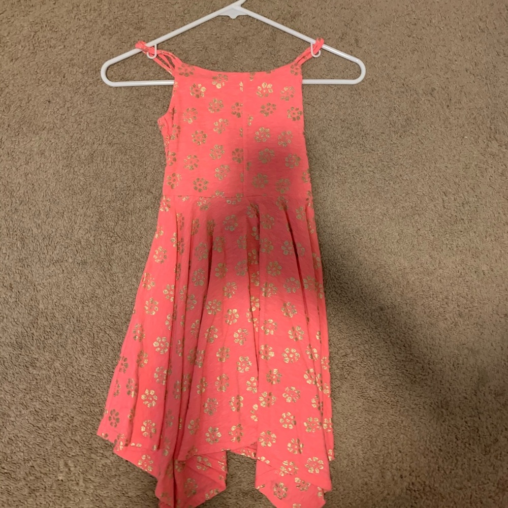 dress with tiny gold flowers